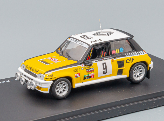 RENAULT R5 Turbo N9 Winner Rally Montecarlo (1981) J.Ragnotti - J.M.Andrie, Yellow White Black