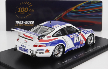 PORSCHE 911 996 Gt3 R 3.6l Team Colucci Racing №71 24h Le Mans 2000 C.Wagner - S.Lewis - B.Mazzuoccola, White 2 Tone Blue