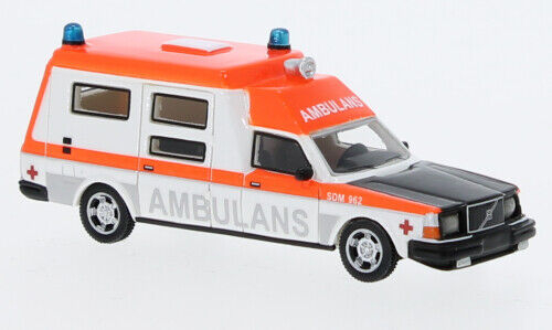 VOLVO 265 Ambulance (1985), white/orange