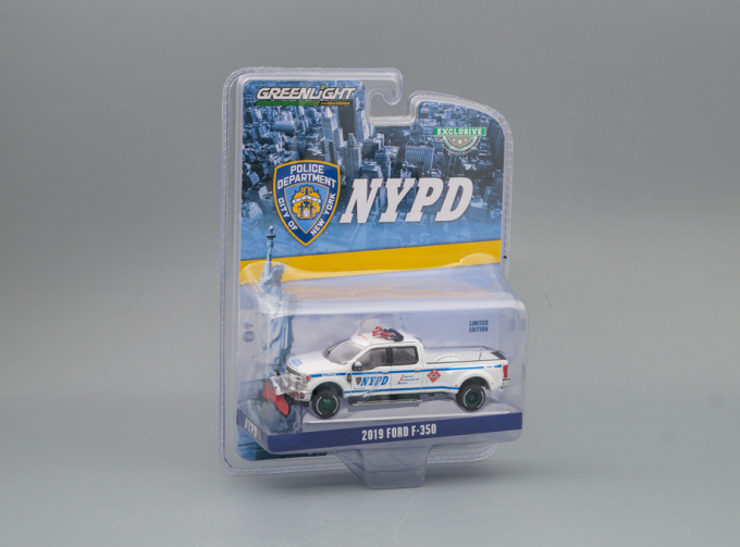 (Greenlight!) FORD F-350 Dually "New York City Police Department" (NYPD) with Snow Plow (снегоуборочная) 2019