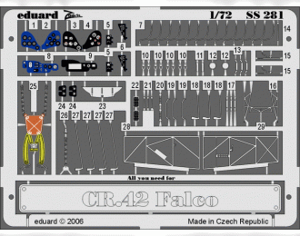 Ss281 Цветное фототравление для Cr 42 Falco