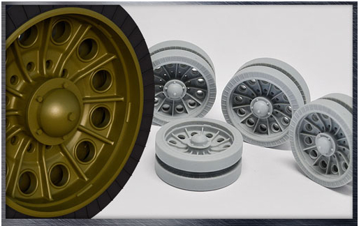 T-34/85 Литые спицованные катки (поздний)