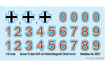 Сборная модель Немецкий Pz.Kpfw.III/IV auf Einheitsfahrgestell (Small Turret)