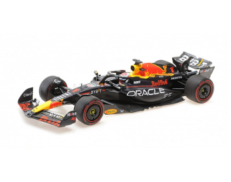 RED BULL F1 Rb19 Team Oracle Red Bull Racing №1 World Champion 2nd Sprint Race Qatar Gp (2023) Max Verstappen, Matt Blue