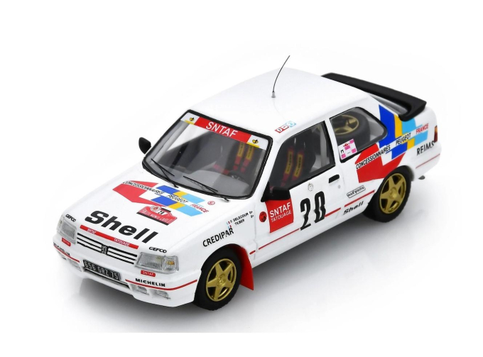 PEUGEOT 309 Gti №20 Rally Montecarlo (1990) Francois Delecour - Christian Tilber Gilbert, White Red