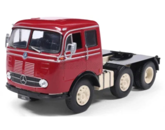 MERCEDES-BENZ LPS 333 TRACTOR TRUCK 3-ASSI (1960), red