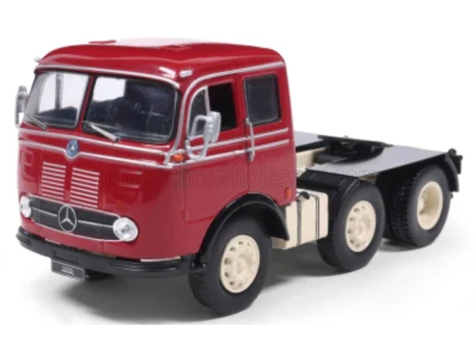 MERCEDES-BENZ LPS 333 TRACTOR TRUCK 3-ASSI (1960), red