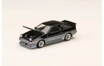 TOYOTA Sprinter Trueno GT APEX (AE86) Late Ver. JDM Style Carbon Bonnet, black/gray