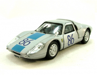 PORSCHE 904 GTS "86" (откр.двери), 251D/251XD 1:43, серебристый