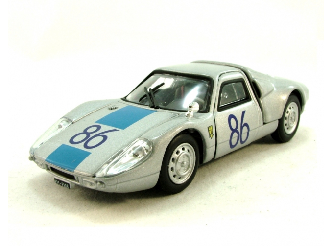 PORSCHE 904 GTS "86" (откр.двери), 251D/251XD 1:43, серебристый