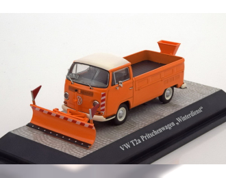 VOLKSWAGEN T2a pick-up Winter Services (1975), orange