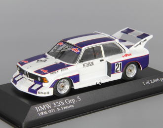 BMW 320i Grp. 5 R. Peterson DRM #21 (1977), white / blue