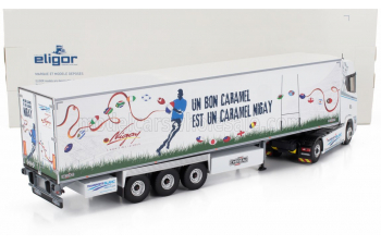SCANIA S500 Semi Frigo Truck Cassonato Chereau Transports Blanc Nigay Rugby (2024), White