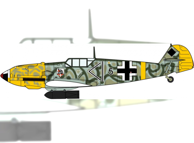 Сборная модель Messerscgmitt Bf 109E-4 or Bf 109E-7 "JABO"