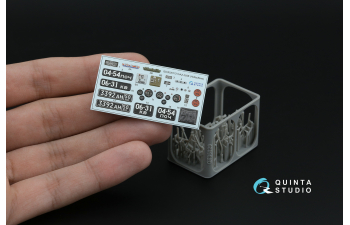 3D Декаль интерьера кабины КрАЗ-255Б (HobbyBoss) (с 3D-печатными деталями)