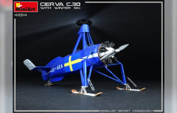 Сборная модель Вертолёт CIERVA C.30 w/ WINTER SKI