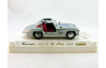 MERCEDES-BENZ 300SL "5", серия Age d`or solido, серебристый с синей полосой