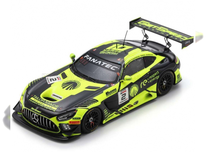 MERCEDES-BENZ Amg Gt3 Team Getspeed №2 24h Spa (2023) L.Bergstein - A.Lewandowski - A.Walker - L.Williamson, Yellow Black