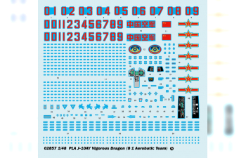 Сборная модель Самолёт J-10AY пилотажная группа Ba Yi