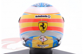 MINI HELMET Fernando Alonso Scuderia Ferrari #8 Formula 1 (2010)