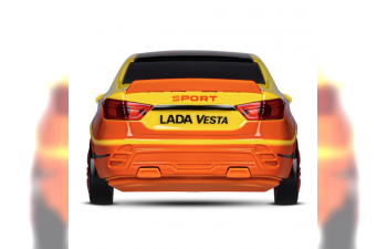 Lada Vesta машина для дрифта , желтый, Р/У