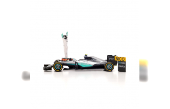 MERCEDES-BENZ F1 W07 Hybrid #6 2nd Abu Dhabi GP 2016 Nico Rosberg - World Champion 2016