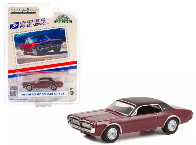 MERCURY Cougar Xr-7 Coupe Usps (1967), Red Black