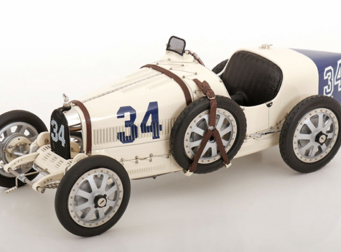 BUGATTI T35 №34 Grand Prix Nation Colour Project, USA, white/ dark blue