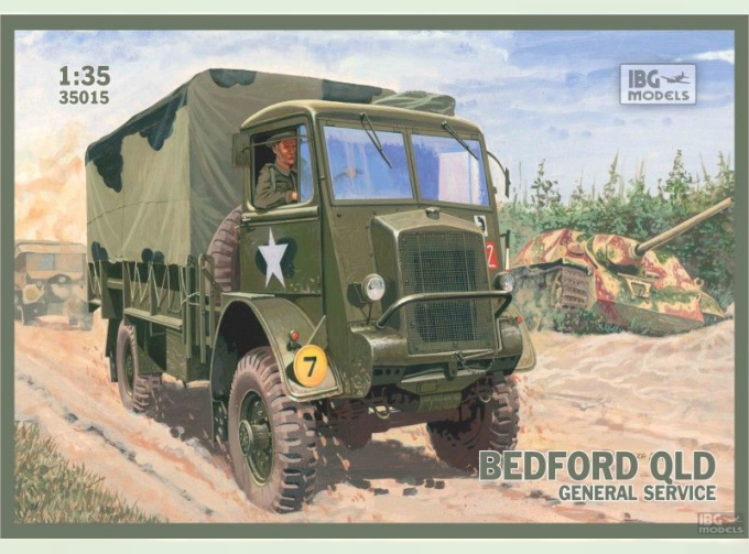 Сборная модель Британский грузовой автомобиль Bedford QLD General service