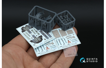 3D Декаль интерьера кабины L-39C (Trumpeter) (с 3D-печатными деталями)