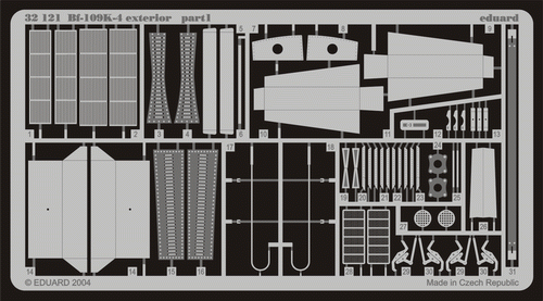 Фототравление для Bf 109K exterior