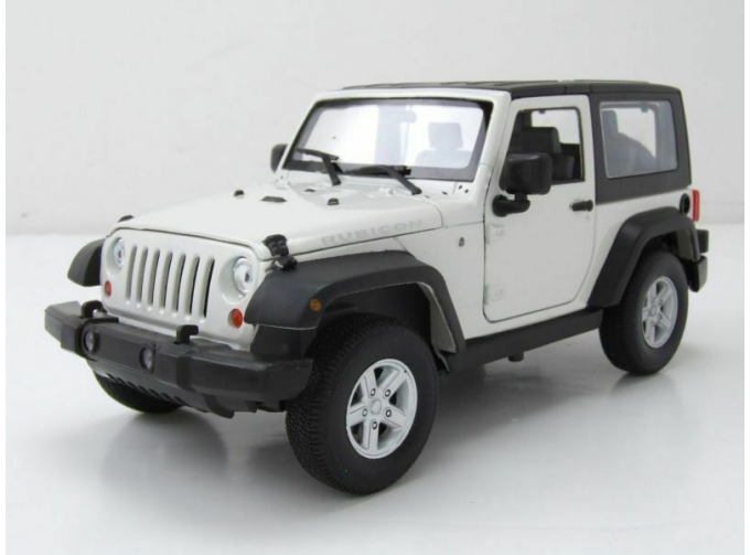 Jeep Wrangler Rubicon 2007 белый с черным тентом