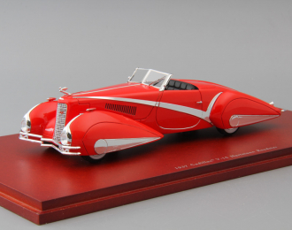 CADILLAC V-16 Hartmann Roadster 1937, red