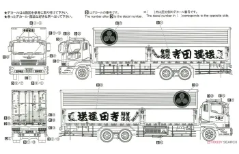 Сборная модель Mitsubishi Fuso Yoshida Unsou Marumon truck