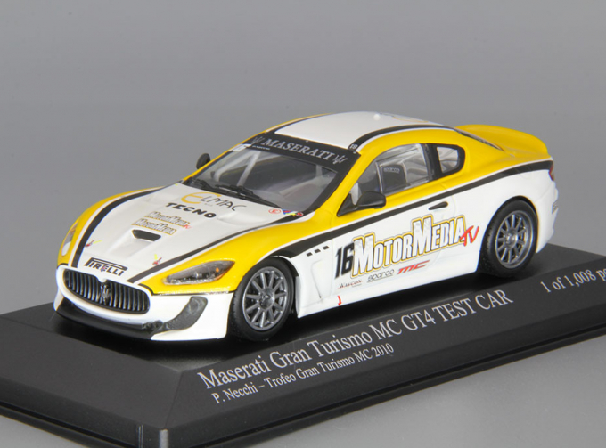 MASERATI GranTurismo MC GT4 P. Necchi Trofeo Granturismo MC (2010), yellow / white