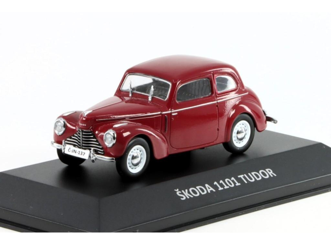 SKODA 1101 Tudor (1946), dark red 