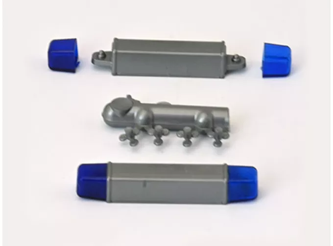 Проблесковый маяк Hella Light Old, серебристо-синий 