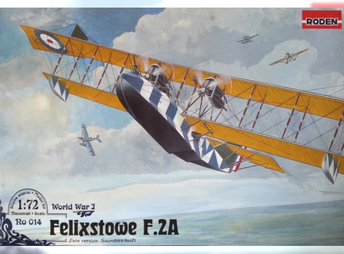 Сборная модель Британская летающая лодка Felixstowe F.2A (поздняя)