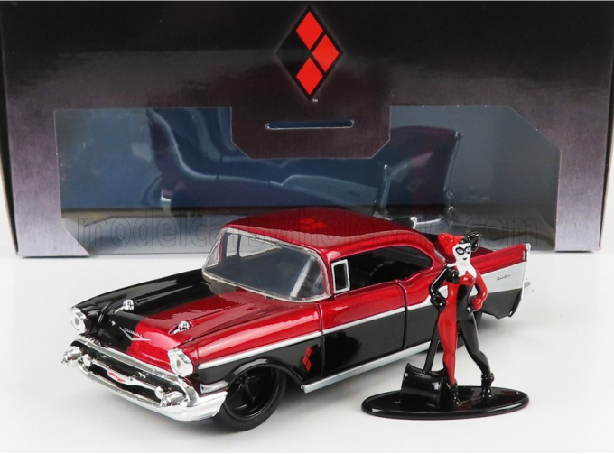 CHEVROLET Bel Air 1957 - Harley Quinn, Black Red Met