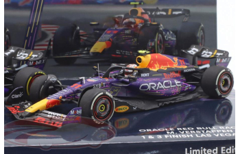 RED BULL Racing RB19 Winner and 3rd Las Vegas GP Formula 1 M. Verstappen №1, S. Perez №11 (2023)
