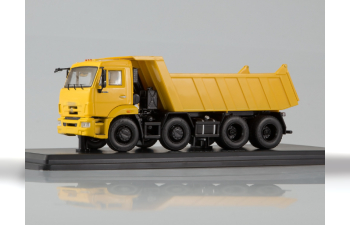 Камский грузовик 6540 8х4 самосвал, желтый