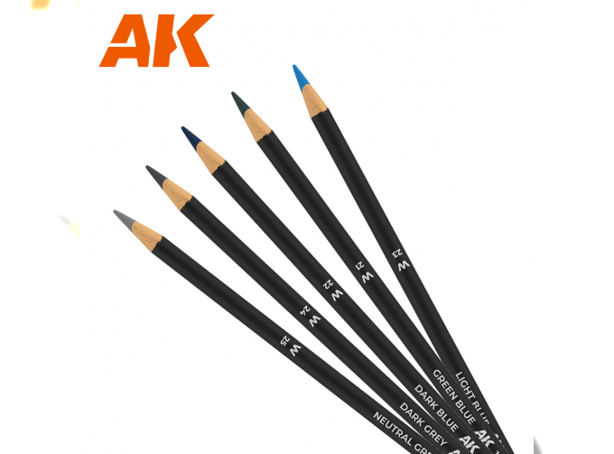 Набор карандашей для везеринга "Морской флот и палубная авиация"