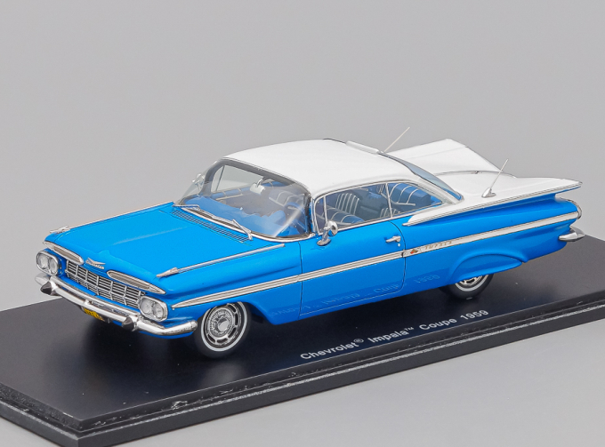 CHEVROLET Impala Coupe (1959), blue / white