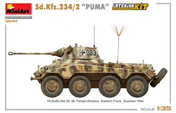 Сборная модель Sd.kfz. 234/2 Puma Tank Military 1945