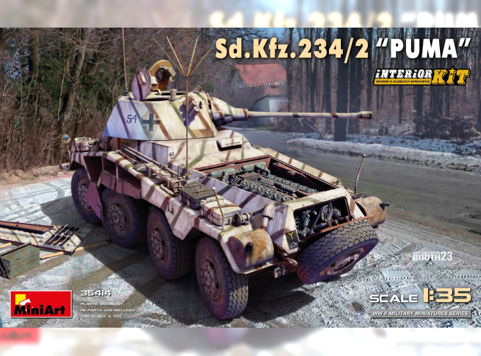 Сборная модель Interior Kit Sd.kfz. 234/2 Puma Tank Military 1945