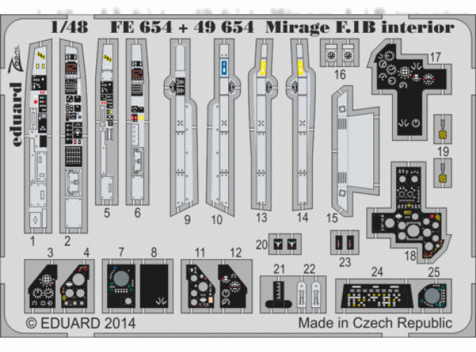 Mirage F.1B interior S.A. Kitty Hawk