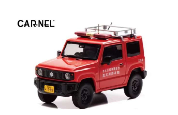 SUZUKI Jimny XG (JB64W) Public Relations Car Shida-Shizuoka FD (2019), red