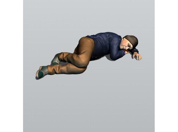 Фигура Дядя Женя (масштаб 1:24), окрашенная