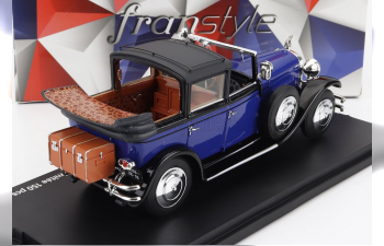 PEUGEOT Type 184 Landaulet Semiconvertible Open (1928), Blue Black