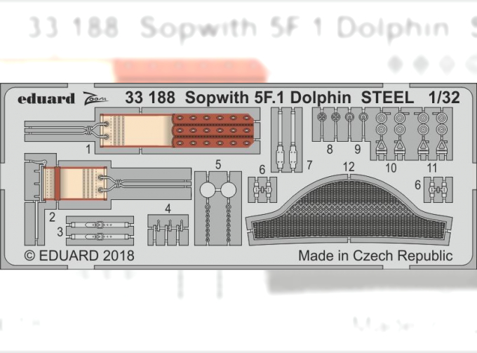 Фототравление для модели Sopwith 5F.1 Dolphin STEEL